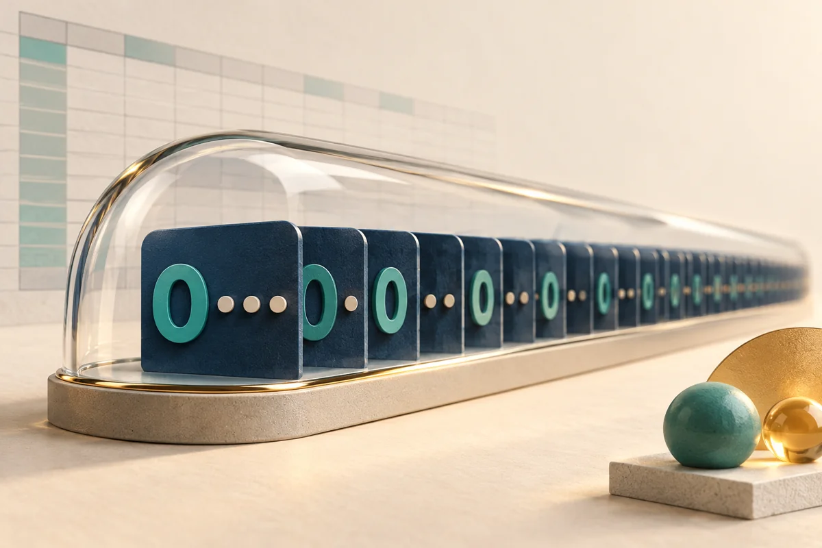 A protected row of identifier tiles with prominent leading zeros.
